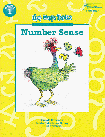 Book cover for Hot Math Topics Grade 1: Number Sense Copyright 1999