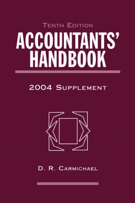 Book cover for Accountants' Handbook, 10th Edition 2004 Supplemen T