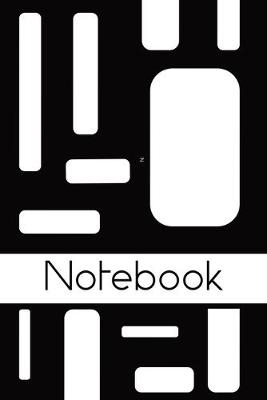 Book cover for Black and White Half and Half Notebook