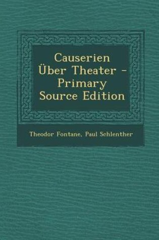 Cover of Causerien  ber Theater