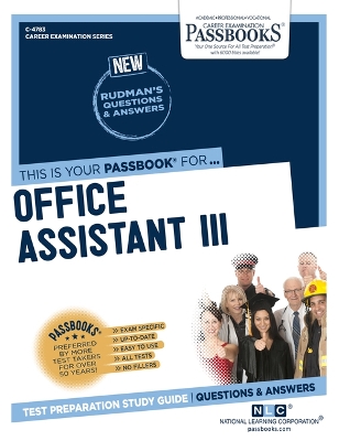 Book cover for Office Assistant III (C-4783)