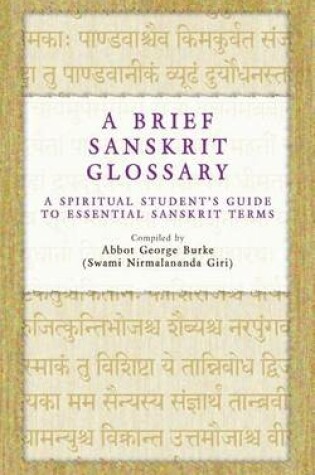 Cover of A Brief Sanskrit Glossary