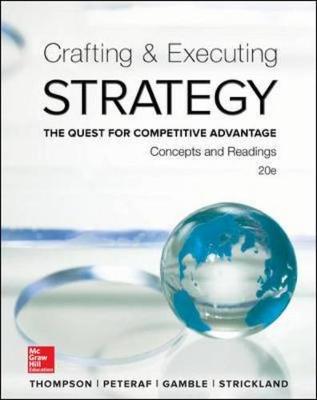 Book cover for Crafting and Executing Strategy: Concepts and Readings