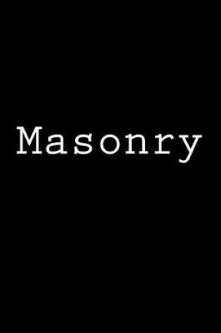 Cover of Masonry