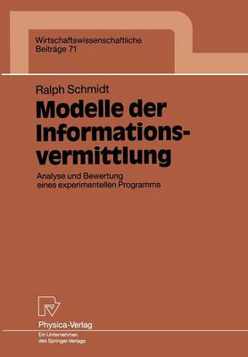 Book cover for Modelle der Informationsvermittlung