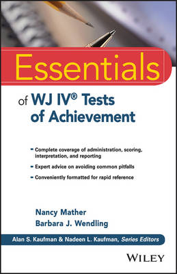 Book cover for Essentials of WJ IV Tests of Achievement