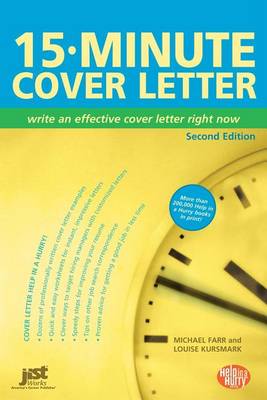 Book cover for 15-Minute Cover Letter, 2nd Edition: Write an Effective Covr Letter Right Now