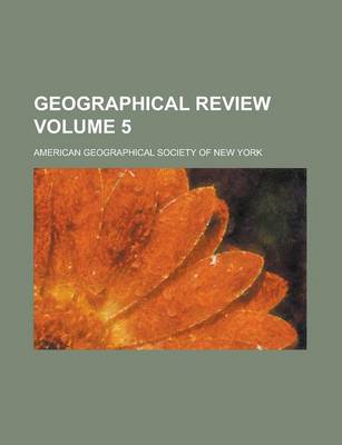 Book cover for Geographical Review Volume 5