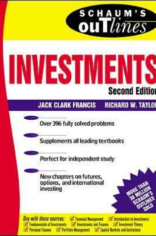 Cover of Schaum's Outline of Investments