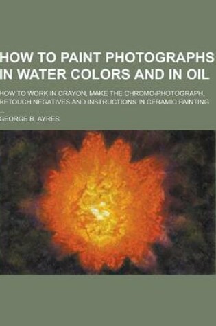 Cover of How to Paint Photographs in Water Colors and in Oil; How to Work in Crayon, Make the Chromo-Photograph, Retouch Negatives and Instructions in Ceramic