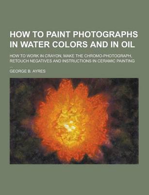 Book cover for How to Paint Photographs in Water Colors and in Oil; How to Work in Crayon, Make the Chromo-Photograph, Retouch Negatives and Instructions in Ceramic