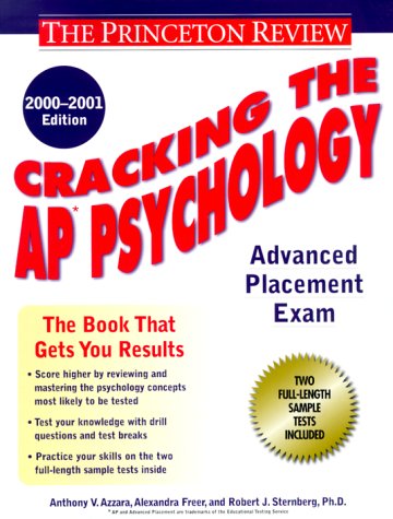 Book cover for Cracking the AP Psychology, 2000-2001 Edition