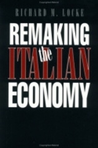 Cover of Remaking the Italian Economy