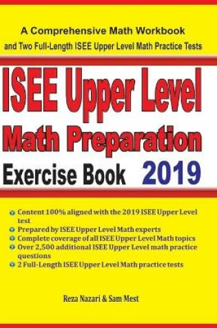 Cover of ISEE Upper Level Math Preparation Exercise Book