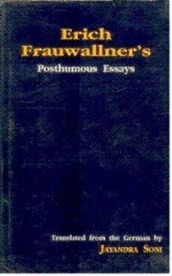 Cover of Erich Frauwaliner's Posthumous Essays