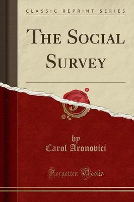 Book cover for The Social Survey (Classic Reprint)