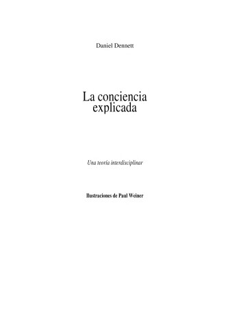 Book cover for La Conciencia Explicada