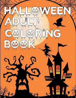 Book cover for Halloween Adult Coloring Book