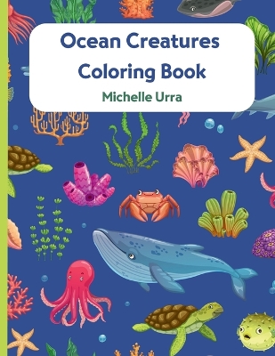 Book cover for Ocean Creatures Coloring Book