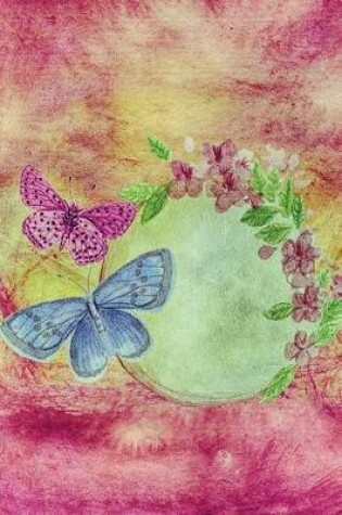 Cover of Pink & Blue Butterfly Watercolor Art Journal