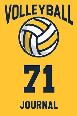 Book cover for Volleyball Journal 71