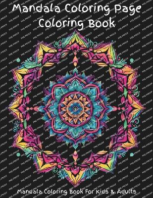 Book cover for Mandala Coloring Page Coloring Book