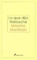 Book cover for Que Dijo Nietzsche, Lo