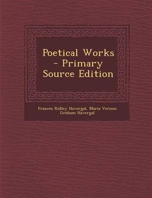 Book cover for Poetical Works - Primary Source Edition