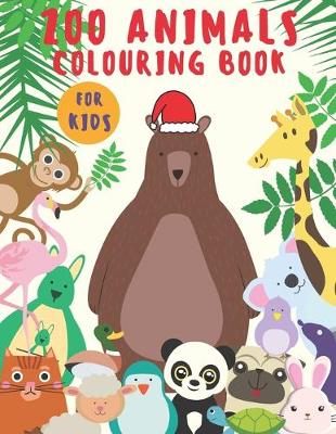 Book cover for Zoo Animals Colouring Book