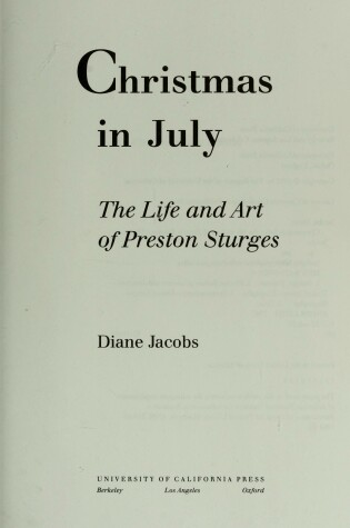 Cover of Christmas in July