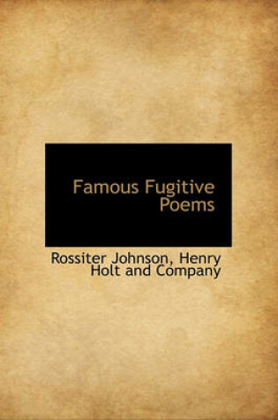 Cover of Famous Fugitive Poems