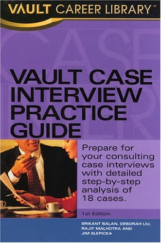 Cover of Vault Case Interview Practice Guide