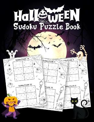 Book cover for Halloween Sudoku Puzzle Book