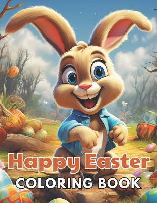 Book cover for Happy Easter Coloring Book for Kids