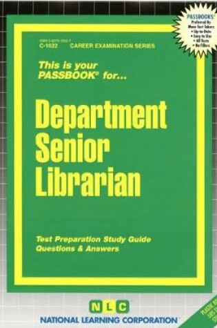 Cover of Department Senior Librarian