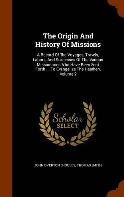 Book cover for The Origin and History of Missions