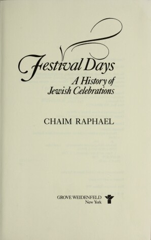 Book cover for Festivals