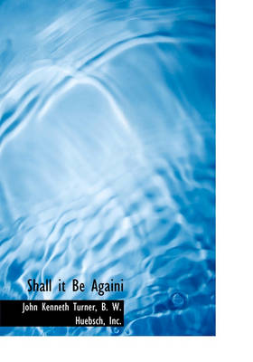 Book cover for Shall It Be Againi