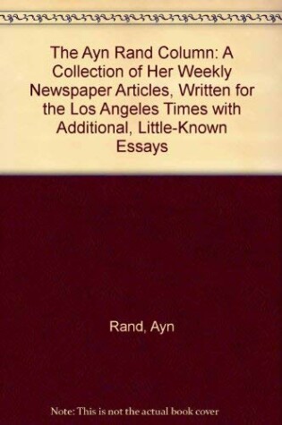 Cover of The Ayn Rand Column