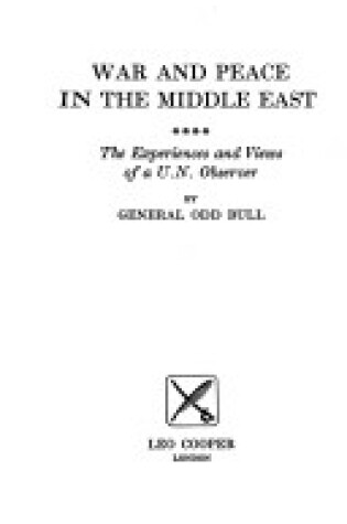 Cover of War & Peace In Middle East/h