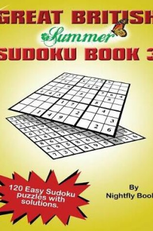 Cover of Great British Summer Sudoku. Book 3 Easy