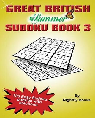 Book cover for Great British Summer Sudoku. Book 3 Easy