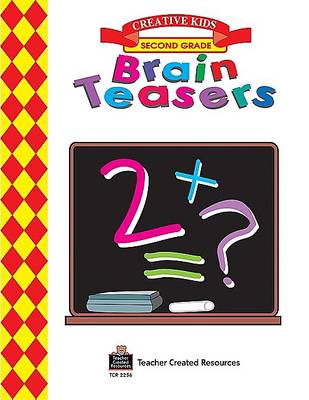 Book cover for Brain Teasers, Grade 2 Workbook