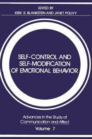 Cover of Selfcontrol and Selfmodification of Emotional Behavior