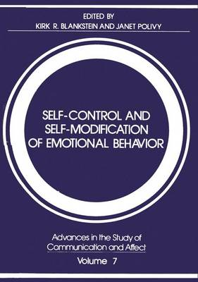 Book cover for Selfcontrol and Selfmodification of Emotional Behavior