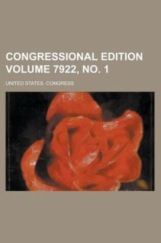 Cover of Congressional Edition Volume 7922, No. 1