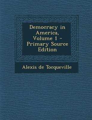 Book cover for Democracy in America, Volume 1