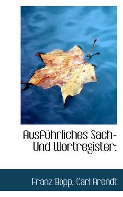 Book cover for Ausf Hrliches Sach- Und Wortregister