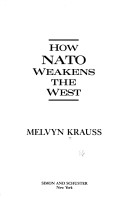 Book cover for How NATO Weakens the West