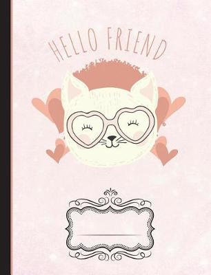 Book cover for Hello Friend Cat Composition Notebook